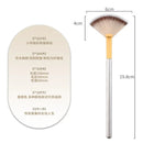 New Practical Facial Brushes Fan Makeup Brushes Soft Portable Mask Brushes Cosmetic Tools for Ladies Girls Nail Charm Nails