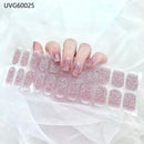 Long Lasting Semi-Cured Gel Nail Nude Patch Slider Adhesive Waterproof Aurora Full Cover Gel Nail Sticker UV Lamp Needed Nails