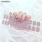 Long Lasting Semi-Cured Gel Nail Nude Patch Slider Adhesive Waterproof Aurora Full Cover Gel Nail Sticker UV Lamp Needed Nails