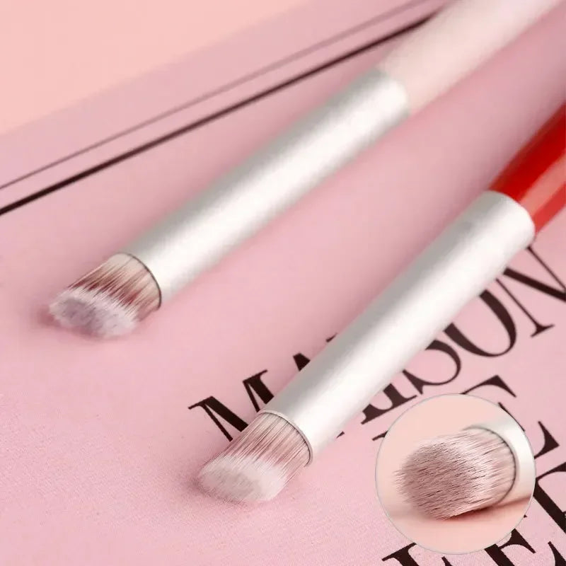 1/2Pcs Nail Gradient Brush Set with Red Wooden Handle Nails Drawing Brush UV Gel Pen Nail Halo Gradient Pen Brushed Soft Pen New