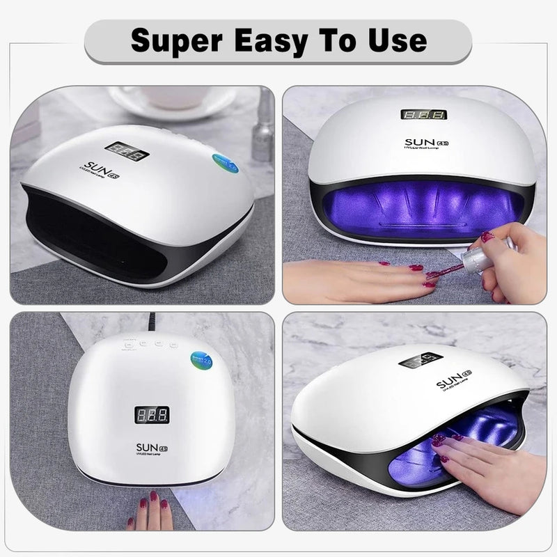 SUN4 LED Lamps Nail Dryer Lamp With LCD Display Smart UV Nail Art Manicure Tool best price UV in Pakistan