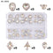 1Box Saturn Planet Cross Nail Charms Jewelry Luxury Parts Gem Stones Crystal Rhinestones Nail Art Decoration Accessories