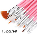 15 Pcs Nail Art brush set