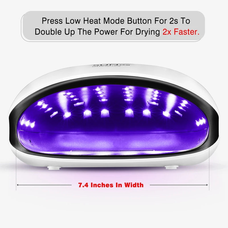 SUN4 LED Lamps Nail Dryer Lamp With LCD Display Smart UV Nail Art Manicure Tool best price UV in Pakistan