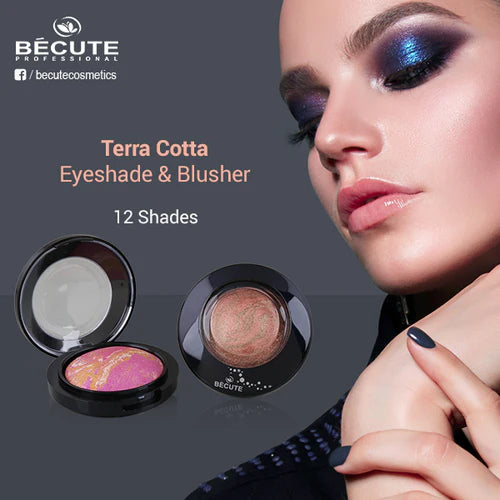 Becute Terra Cotta blush and eye shade (12 shades)