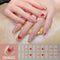 New Ins Woman DIY Manicure UV Gel Nail Stickers Non Baking Lamp 20 Finger Adhesive Nail Sticker Full Paste Semi Cured Nail Wraps