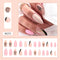 Long Stiletto False Nails wave Peals Wearable decorated French Fake Nails Press On Nails Leopard print Almond Manicure Tip