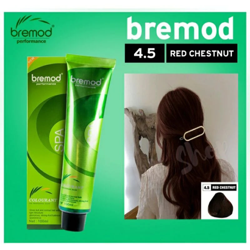 BREMOD Fashion Hair Color Medium Mahogany Brown 4.5