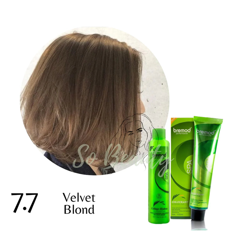 BREMOD Fashion Hair Color Medium Green Blonde 7.7