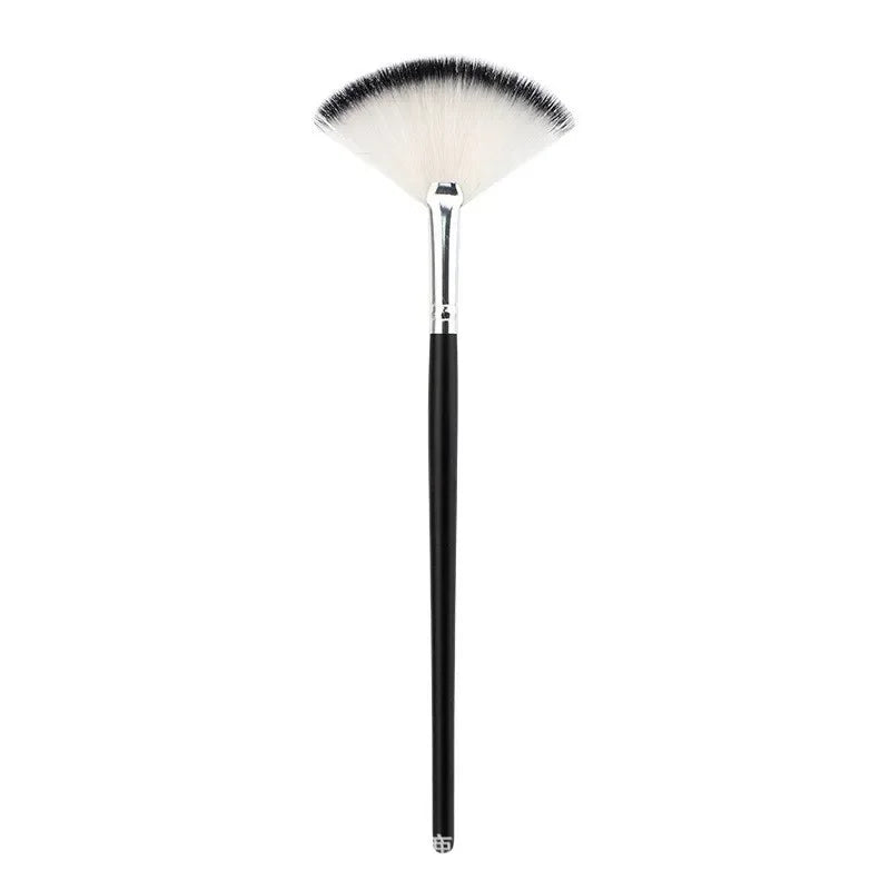 New Practical Facial Brushes Fan Makeup Brushes Soft Portable Mask Brushes Cosmetic Tools for Ladies Girls Nail Charm Nails