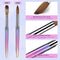 4pcs Kolinsky Acrylic Nail Brush Set Size Acrylic Powder Application Brushes Art Extension & Carving Salon Home Uñas