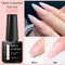 MEET ACROSS 8ML Quick Extension Nail Gel Vernis Nude Milk White Gel Nail Polish UV Semi Permanent Nails Art For Manicure Tools