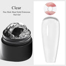 MEET ACROSS 7ml Clear Non Stick Hand Solid Extension Nail Gel Polish Carving Flower Nail Art Building UV Gel Acrylic Varnish