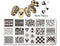 BORN PRETTY Stamping Plates Nail Art Template BPX-L006