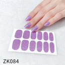 New Summer New Arrival Strips Gel UV Nail Sticker Semi Cured Nail Wraps Waterproof Glitter Nail Strips Manicure Decorations Uñas