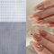 Sliver Stars Nails Stickers 3D Bronzing Laser White Cross Starlight Glossychic Y2k Stylish Adhesive Manicure Decorations