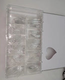 Clear Tips Box 500 Pcs 0-9 all sizes