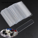 50Pcs Transparent Fake Nail Art Display Holder with Protective Film Manicure Nail DIY Tools Nail Tip Display Nail Tips Nail Box