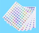 Nail Polish Bottle Number Number Sticker Circular Laser Waterproof Coded Album Label 1-500 Serial Number Nail Stickers Nail Wrap