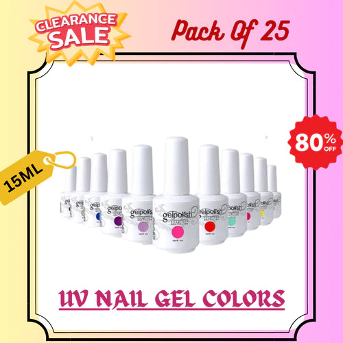 Mix UV Nail Gel Color 15ML - Pack Of 25