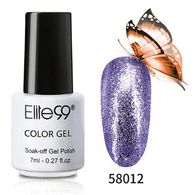 Elite 99 Platinum Glitter UV Nail Gel 7ML Color -