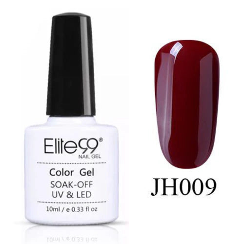 Elite 99 Wine Red Series Semi Permanent UV Nail Gel 10ML Color -