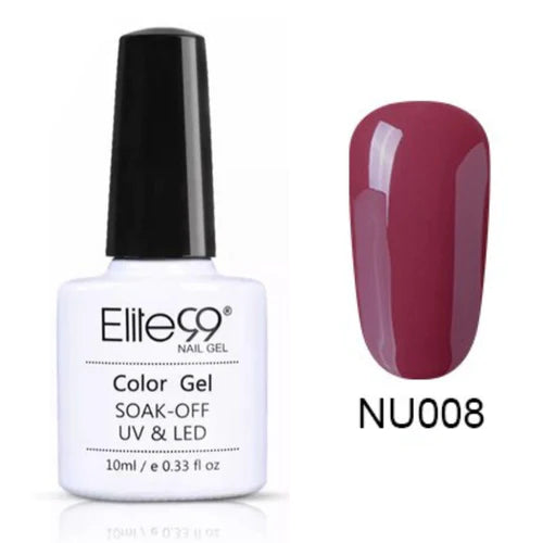 Elite 99 Nude Series Semi Permanent UV Nail Gel 10ML Color -