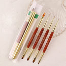 Dual-ended Acrylic Nail Brush Nail Art Brushes Gel Nail Polish Liner Flower Painting Drawing Manicure Tools Nail Brushes Nails