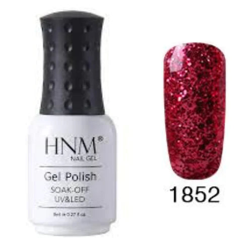 HNM Glitter UV Nail Gel Polish 8ml Color -