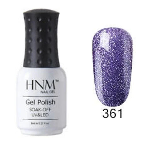 HNM Glitter UV Nail Gel Polish 8ml Color -