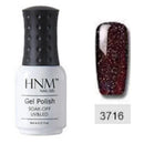 HNM Glitter UV Nail Gel Polish 8ml Color -