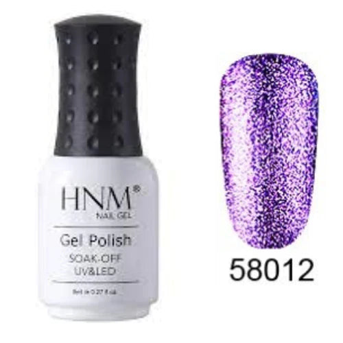 HNM Glitter UV Nail Gel Polish 8ml Color -