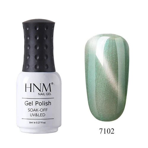 HNM 3D Cat Eye UV Nail Gel Polish 8ml Color -