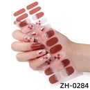 Glitter Nude Semi Cured Gel Nail Patch Stickers for Lamp Cured Nail Gel Polish Strips Full Cover Nail Wraps Manicure Foil