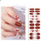 Glitter Nude Semi Cured Gel Nail Patch Stickers for Lamp Cured Nail Gel Polish Strips Full Cover Nail Wraps Manicure Foil