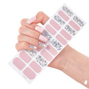 Fully Attached Finished Nail Plate Strips Semi Cured Gel Stickers Required Gel Polish Wraps Gel Art Stickers for Women Girls