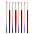 1/2Pcs Nail Gradient Brush Set with Red Wooden Handle Nails Drawing Brush UV Gel Pen Nail Halo Gradient Pen Brushed Soft Pen New