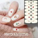 New Nail Christmas Stickers Ultra Thin Strap Plastic Nail Stickers Snow Snowman Cartoon Nail Stickers Ornaments Decals