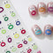 Kawaii False Nails Stickers Full Cover Mouth Monster Press on Nail Art Sticker Ins Style Waterproof Peelable Nail Stickers New