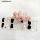 Long Lasting Semi-Cured Gel Nail Nude Patch Slider Adhesive Waterproof Aurora Full Cover Gel Nail Sticker UV Lamp Needed Nails