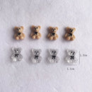 Alphabet Cartoon Bear Accessories Resin Diy Nail Decoration Handmade Materials Nail Supplies Kit Nail Decoration Charms Art