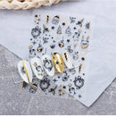 New 3D Spring Floral Stickers for Nails Decals Vintage Clock Bird Rose Flowers Decoration Golden Butterflies Nail Art Sliders