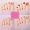 French Fake Toe Nails Set Press on Short Wearable False Nail Acrylic Nail Kits Nude Color Feet Nail Tips Removable Sticker