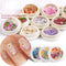 50Pcs Nails Flower Ultra-thin Wood Pulp Patch Color Mixed Decoration Small Daisy Rose Nail Art Accessories DIY Nail Decoration