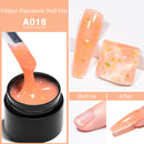 MEET ACROSS 7ml Clear Non Stick Hand Solid Extension Nail Gel Polish Carving Flower Nail Art Building UV Gel Acrylic Varnish