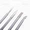 4 Pcs/Set Steel Double-ended Cuticle Pusher Dead Skin Remover Manicure Cleaner Care Nails Art Tool All for Manicure Set