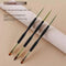 3Pcs French Stripe Nail Art Liner Brush Set Tips Ultra-thin Line Drawing Pen Dual End UV Gel Painting Brushes Manicure Nail Tool