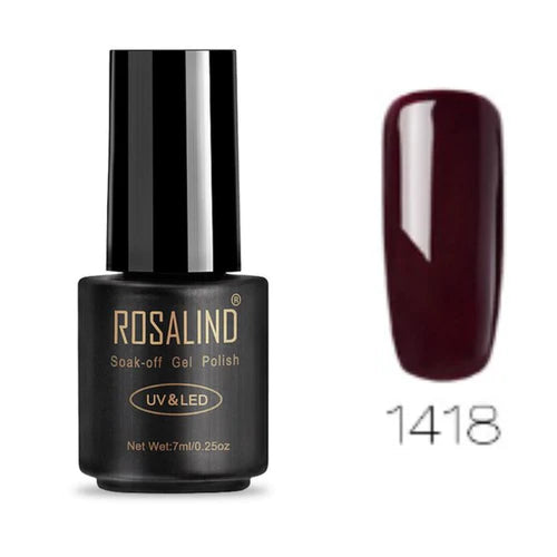 Rosalind Soak Off UV Nail Gel Polish 7ml Color -