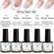 MEET ACROSS Dipping Nail Powder Set Glitter Nude Red Pink Purple Natural Dry Dipping Nail Powder System Kit Nail Art Manicure