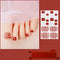 French Fake Toe Nails Set Press on Short Wearable False Nail Acrylic Nail Kits Nude Color Feet Nail Tips Removable Sticker